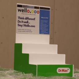 Ekspozytor produktów impulsowych, wykonanie z plexi