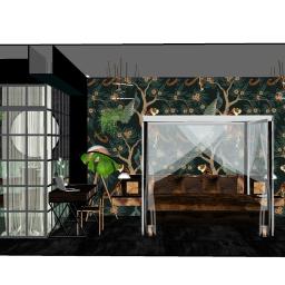 Pokój Hotelowy, Jungla, Concept Design 