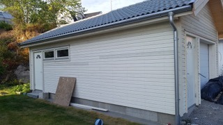 Garaż gotowy z zadaszeniem i wykończeniem. Etap 2