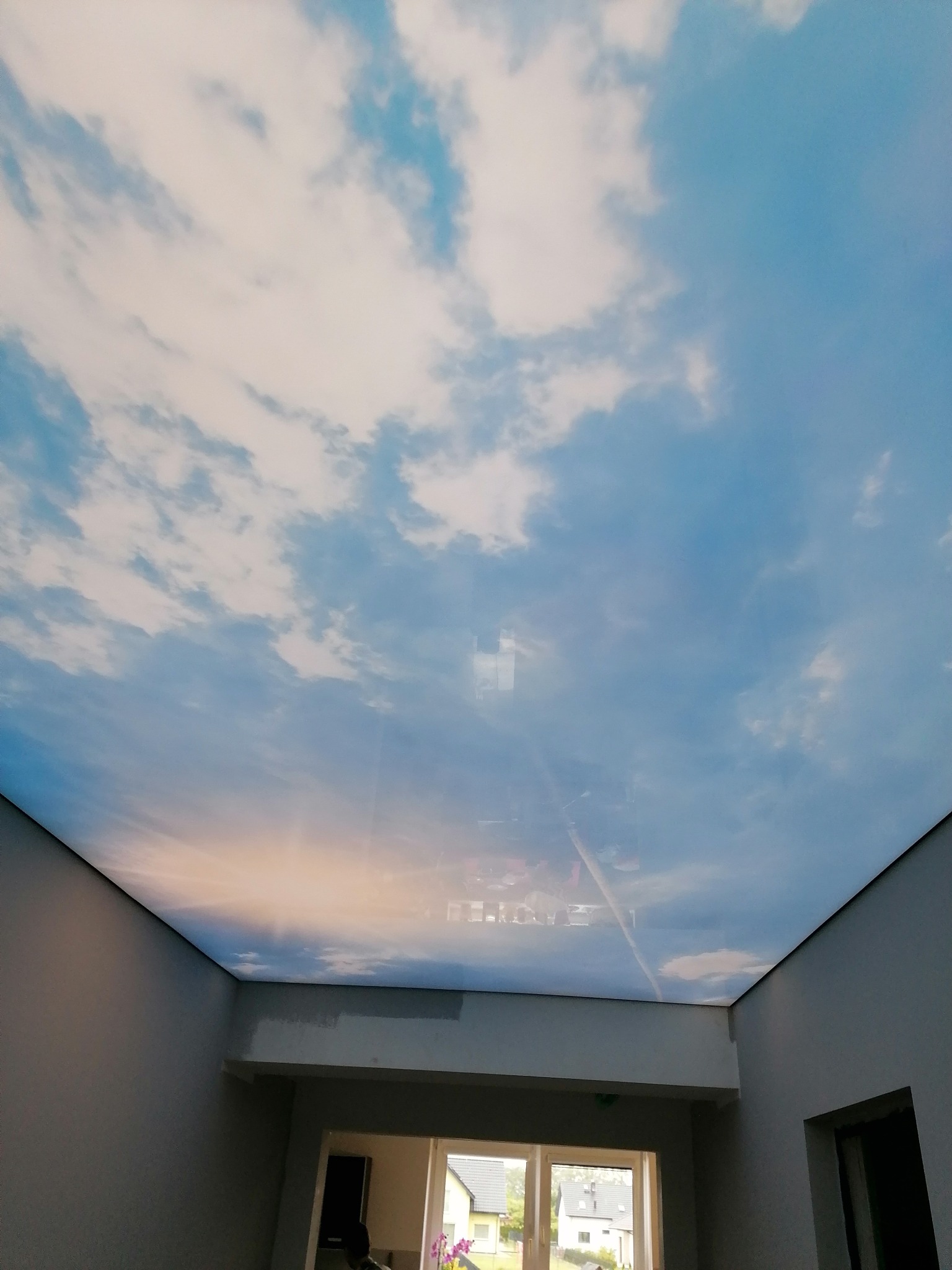 sufit napinany grafika niebo