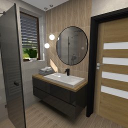 Projekt domu w stylu klasycznym z nutką nowoczesności - łazienka