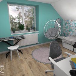 Mieszkanie w stylu skandynawskim - pokój nastolatki
