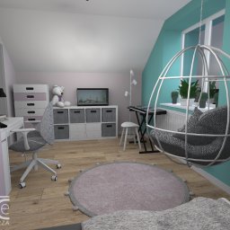 Mieszkanie w stylu skandynawskim - pokój nastolatki