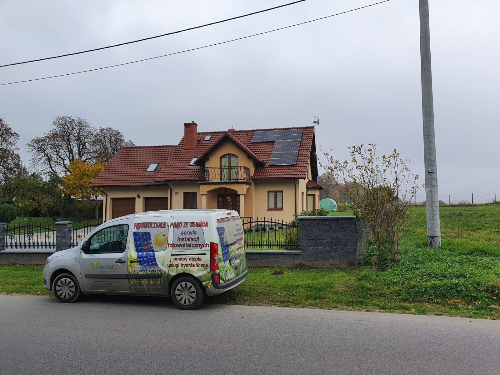 Barcino - instalacja wschód - zachód 5,44 kWp