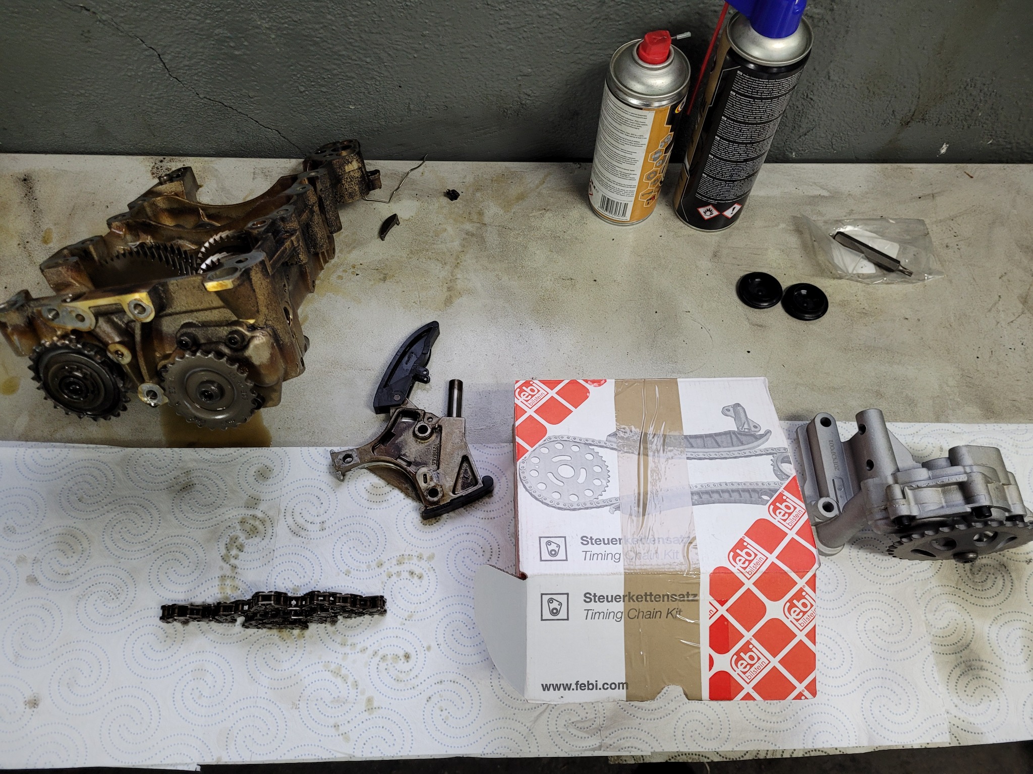 montaz pompy oleju bezobslugowej 2.0tfsi 2.0fsi