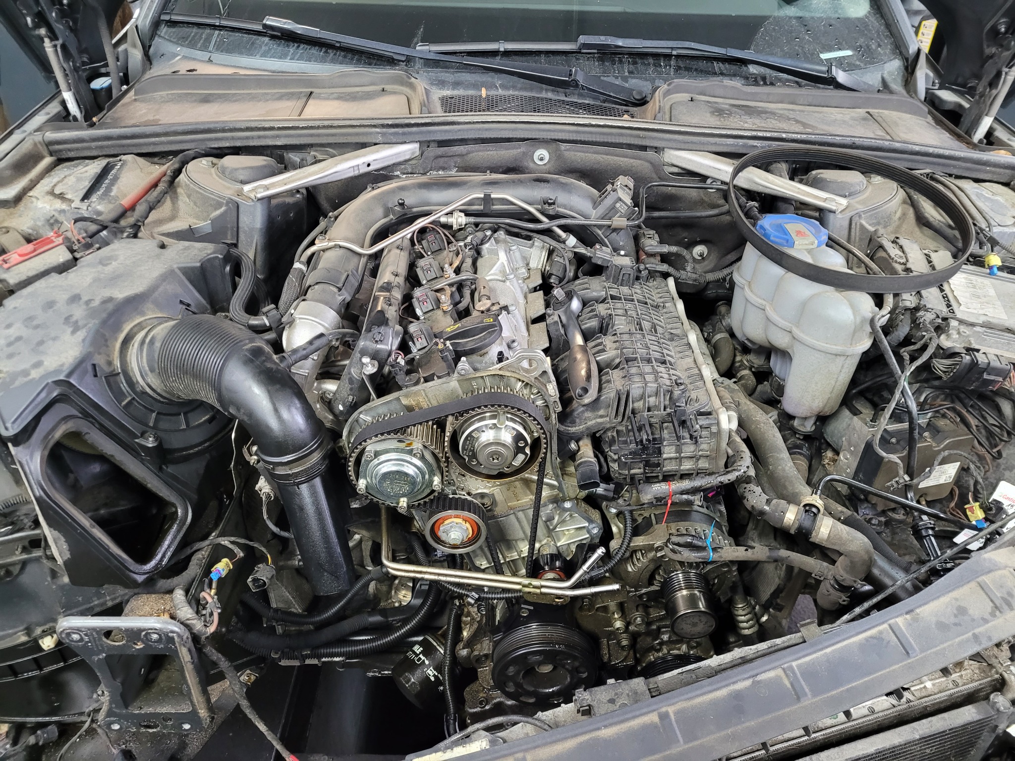 a4 2018 rok 1.4tfsi wymiana nastawnika zmiennych faz rozrzadu ssacy wydechowy