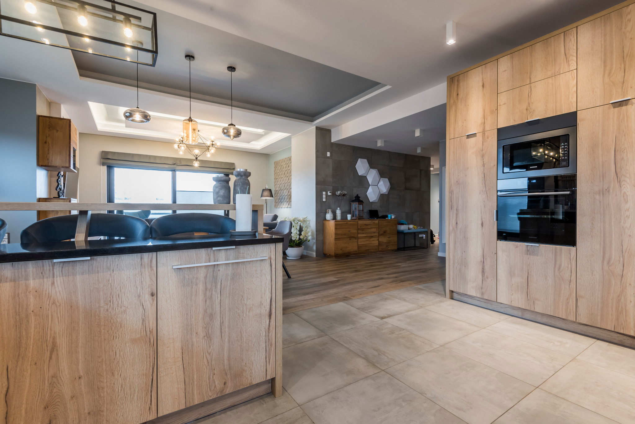 Wnętrza Nieoczywiste - projekt domu w stylu nowoczesnym - kuchnia