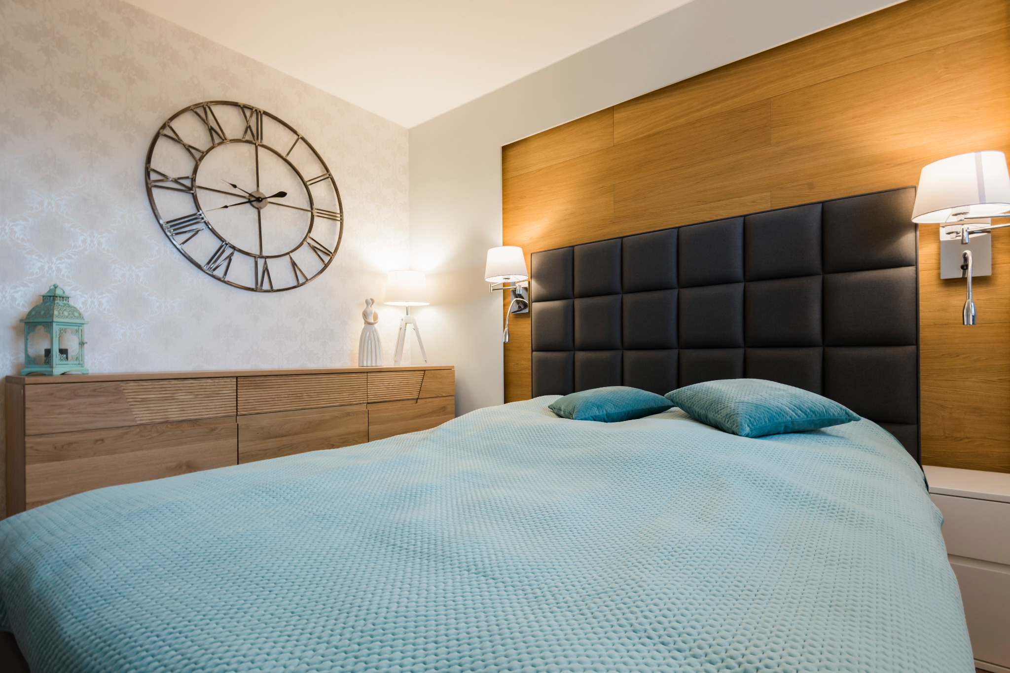 Wnętrza Nieoczywiste - projekt domu w stylu nowoczesnym - sypialnia