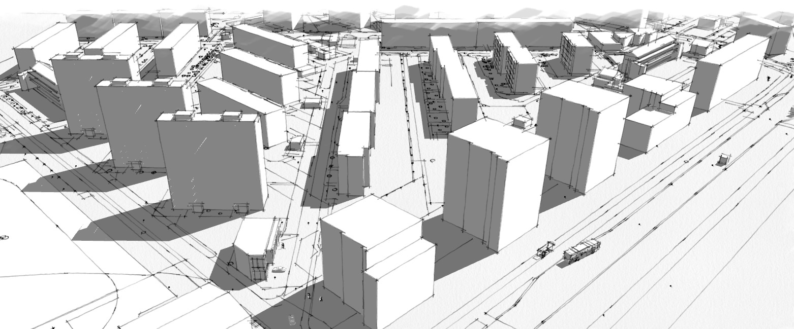 Wykonujemy również wizualizacje 3D istniejącej i projektowanej zabudowy