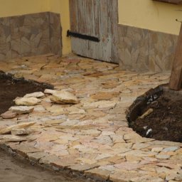 PACZO-SERVICE PAWEŁ PASZKOWSKI - OGRÓD W LÖCKNITZ-ścieżka z łupka