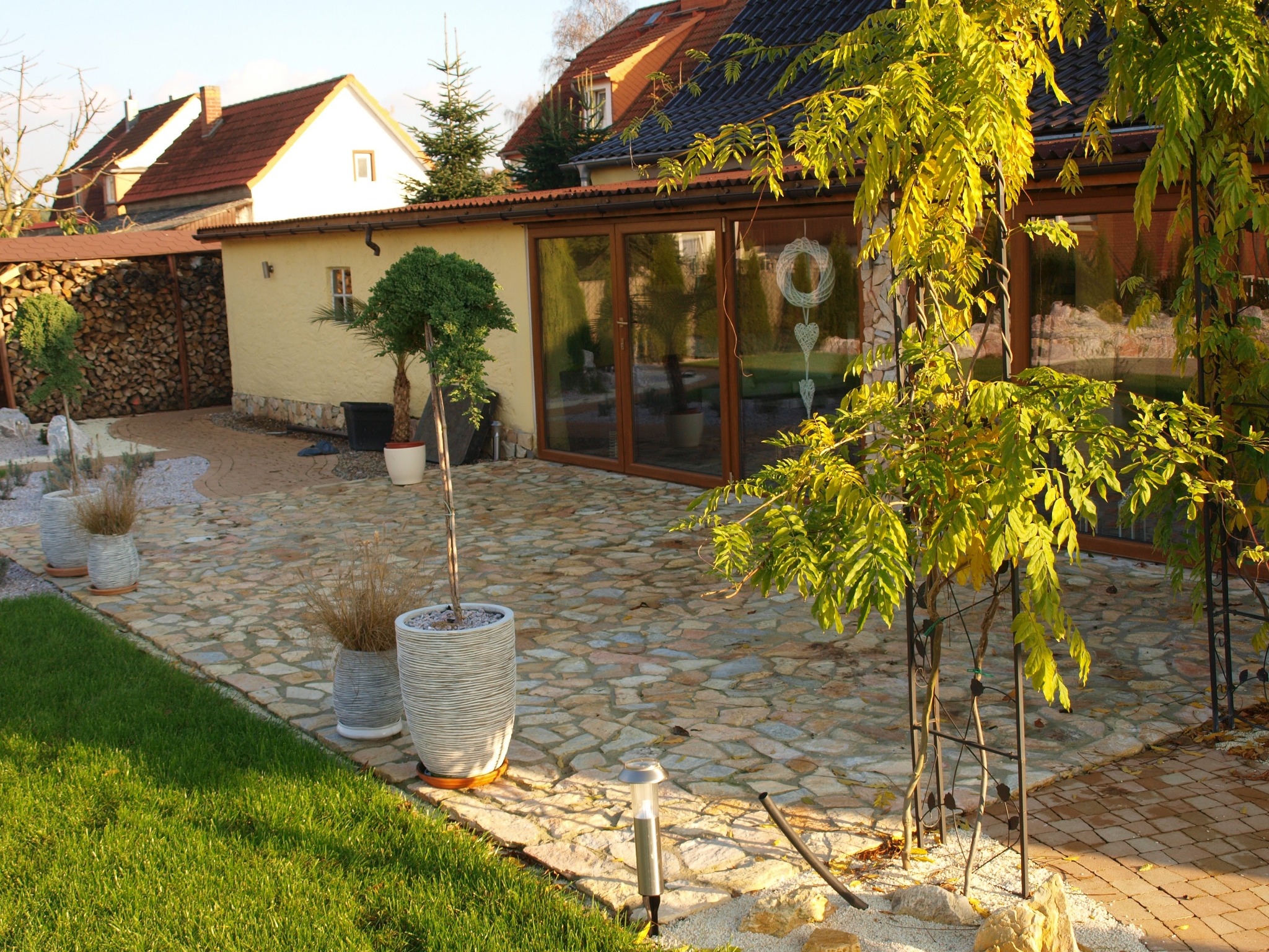 OGRÓD W LÖCKNITZ- taras z łupka