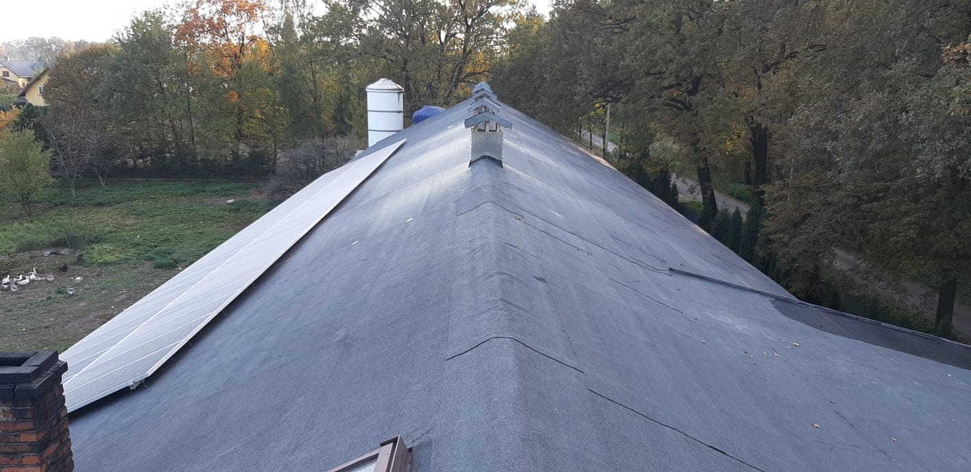 600m2 na kurniku. Duży spad, łatwo nie było ale daliśmy radę