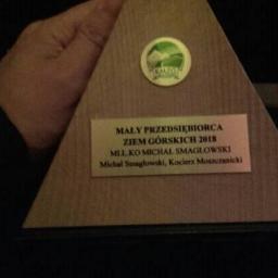 Nagroda w konkursie Marek Ziem Górskich w kategorii Mały Przedsiębiorca Ziem Górskich