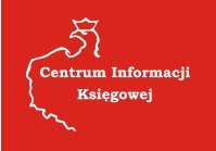 Czerwone logo Centrum Informacji Księgowej z białym konturem orła w koronie nad nazwą firmy.