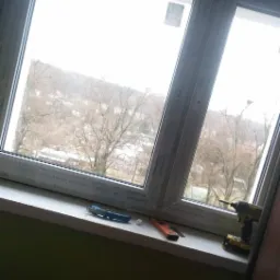 Montaż stolarki okiennej.