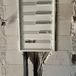 Gotowa rozdzielnia ;) z zostawionym miejscem na ewentualną rozbudowę instalacji ;)