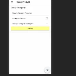 Panel klienta dodawania produktów.