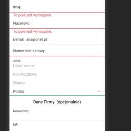 Testowanie walidacji
