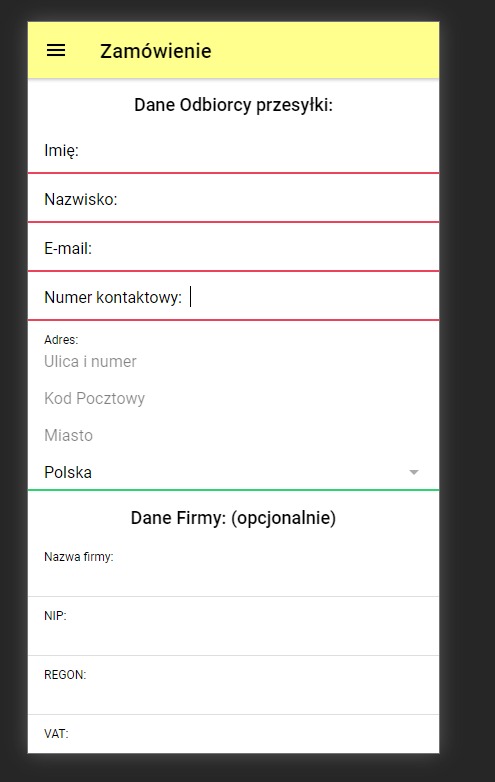 Walidacje na urządzeniach mobilnych.