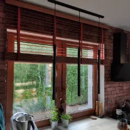 Żaluzje drewniane lamele o szerokości 50 mm