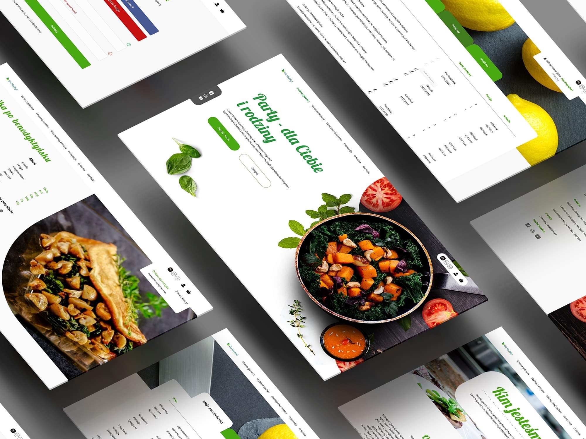 Projekt sklepu internetowego dla agencji cateringowej