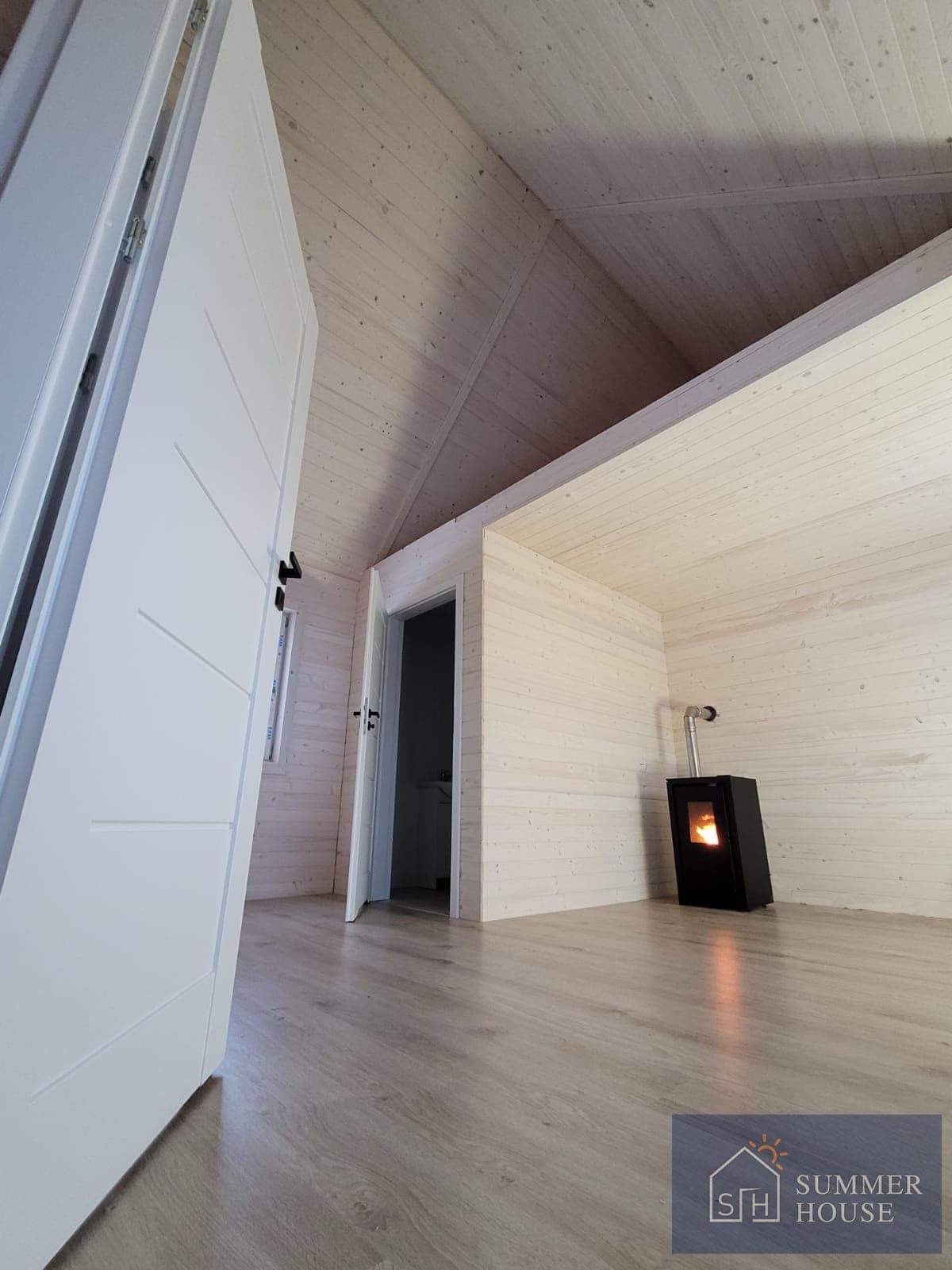 Ogrzewanie? Najlepiej w naszych domkach sprawdzają się piece na pellet!