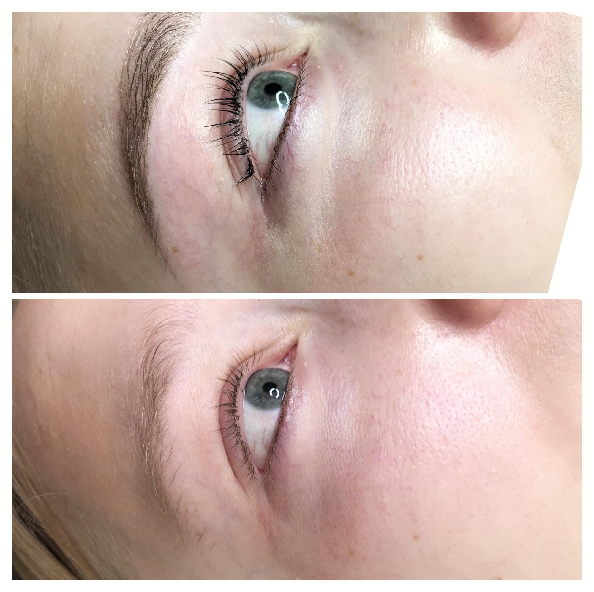 lifting rzęs; farbowanie brwi
