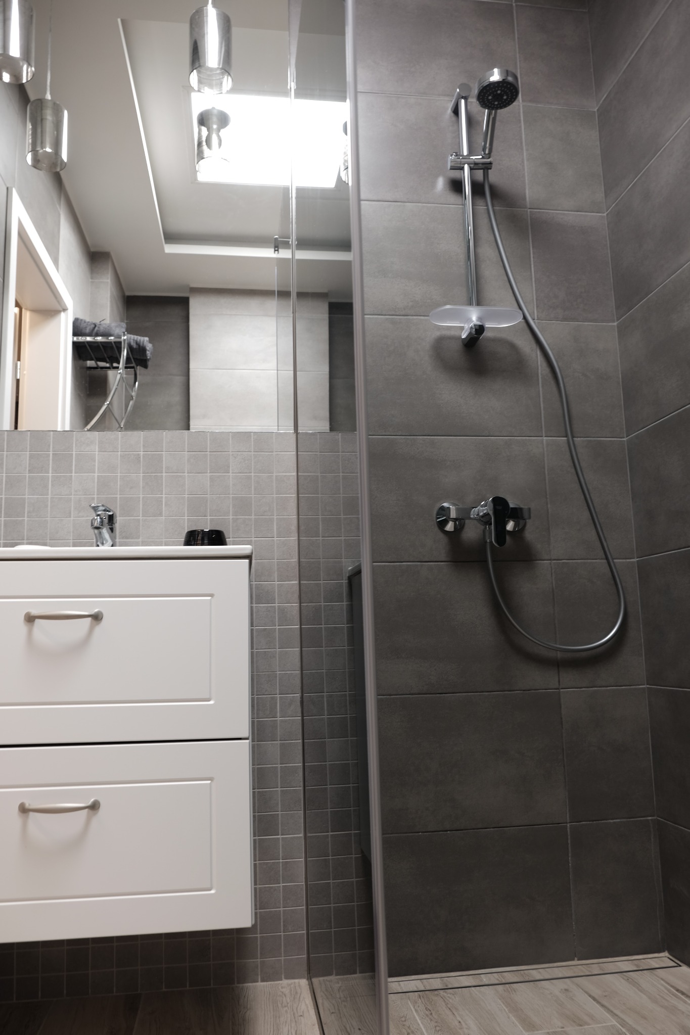 Lustro srebrne zlicowane z płytkami