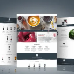 Prezentacja strony internetowej firmy Vitamix, specjalizującej się w produkcji profesjonalnych blenderów, z widocznymi modelami blenderów, przepisami i informacjami o firmie.