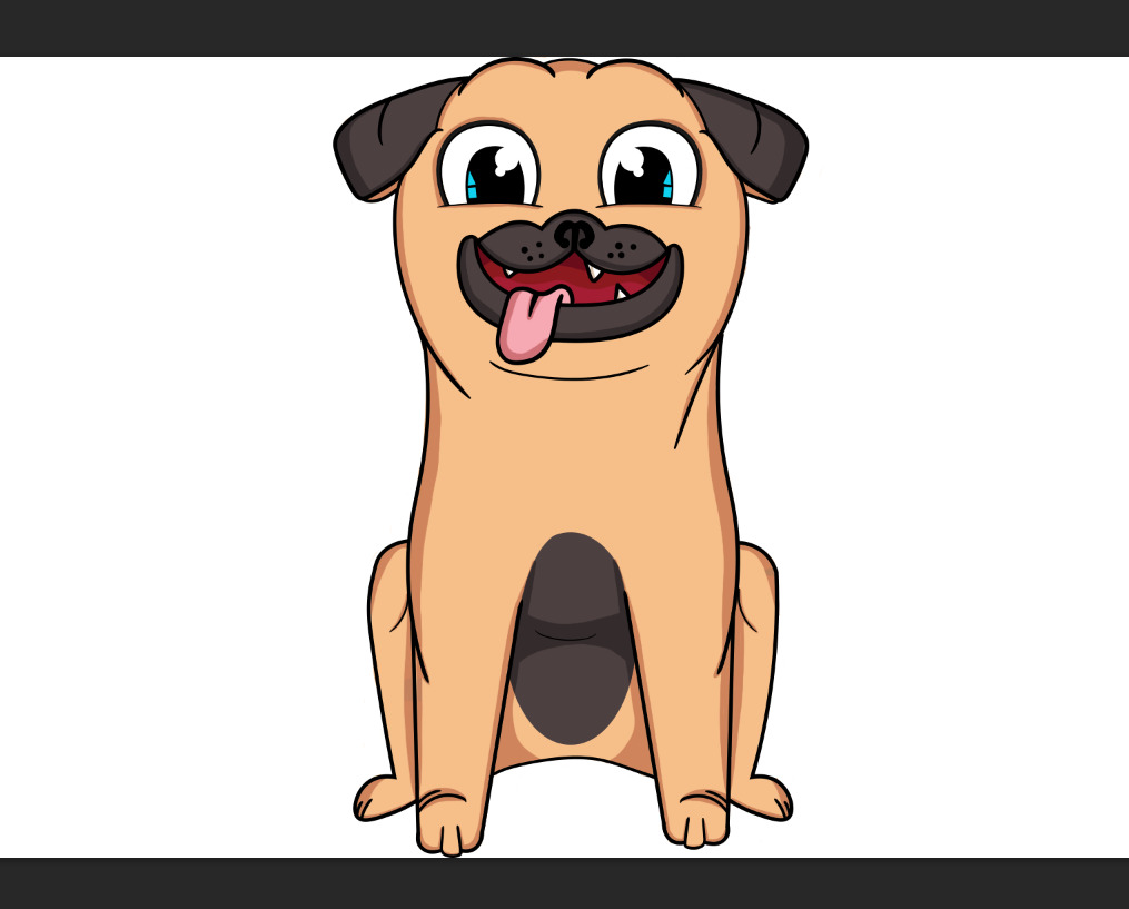 Ręcznie rysowany pies jako avatar na Youtube