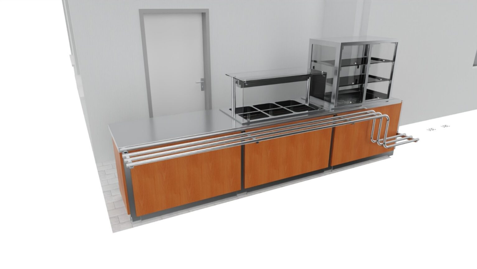 Przykładowy ciąg technologiczny - wizualizacja 3D