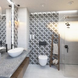 łazienka w apartamencie 50 m2