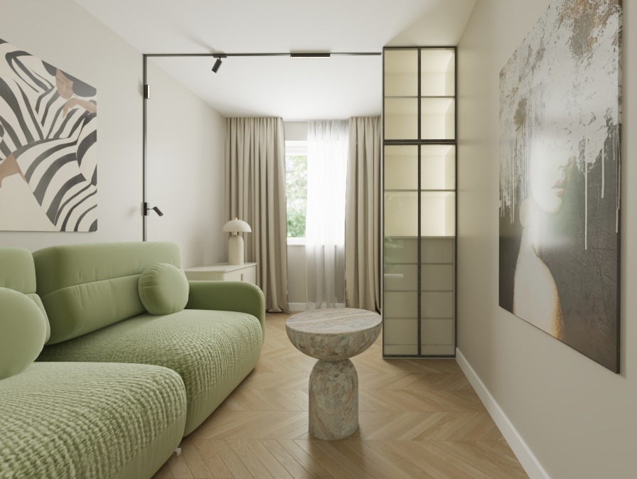 Pokój gości w domu pod Warszawą. Miał być funkcjonalny i nowoczesny.