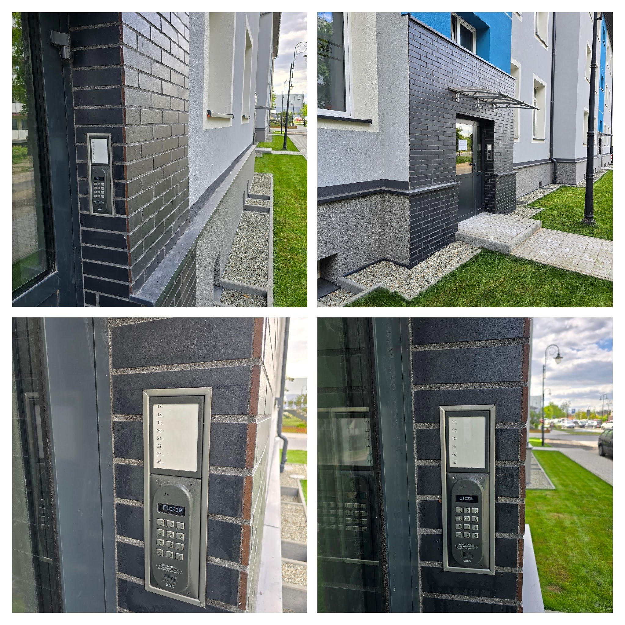 Montaż domofonu Aco blok wielorodzinny