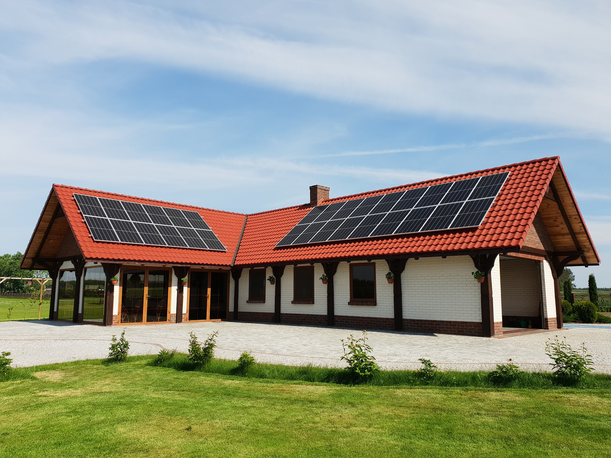 Instalacja o mocy łącznej (2 budynki) 21kWp, Kownaty