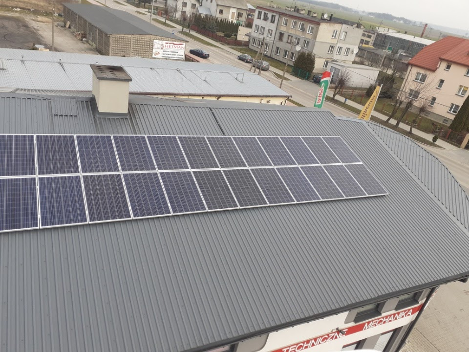 Instalacja 10kWp, Auto Gębarscy Kolno