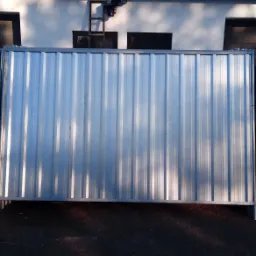 ogrodzenie pełne budowlane z blachy trapezowej