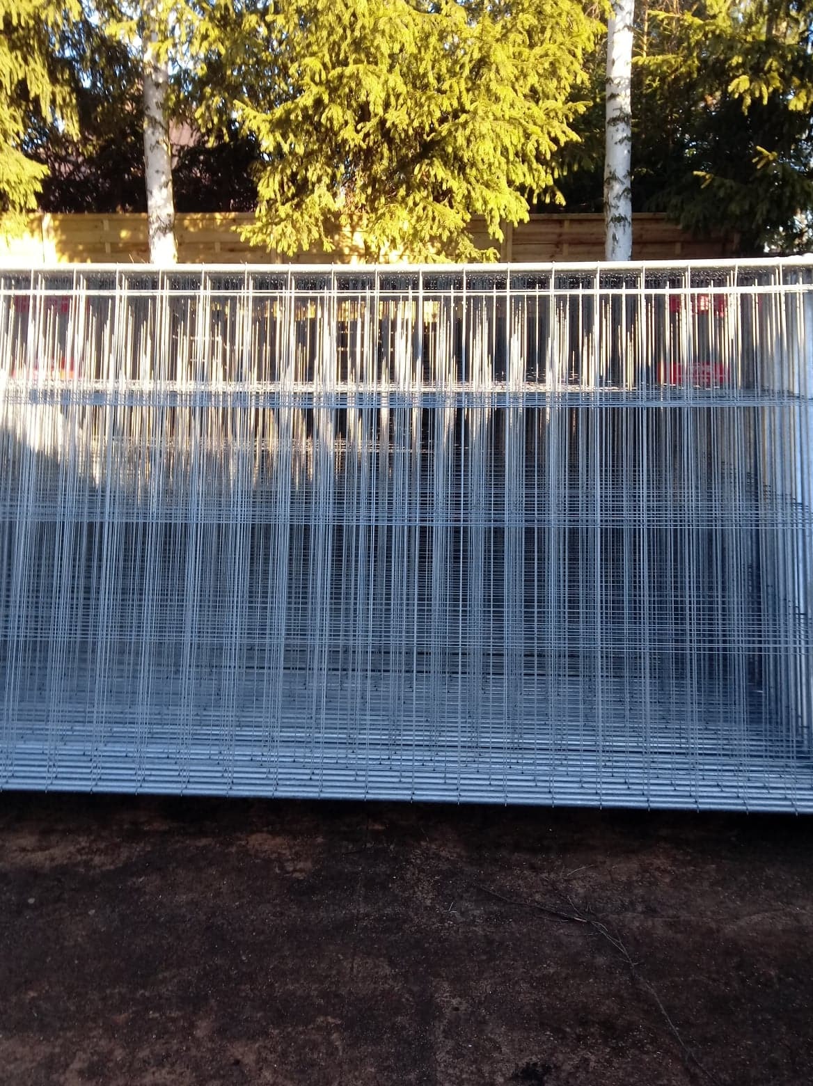 ogrodzenie budowlane, panel ażurowy