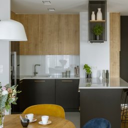 Projekt kuchni w mieszkaniu o powierzchni 78m2 w Warszawie 