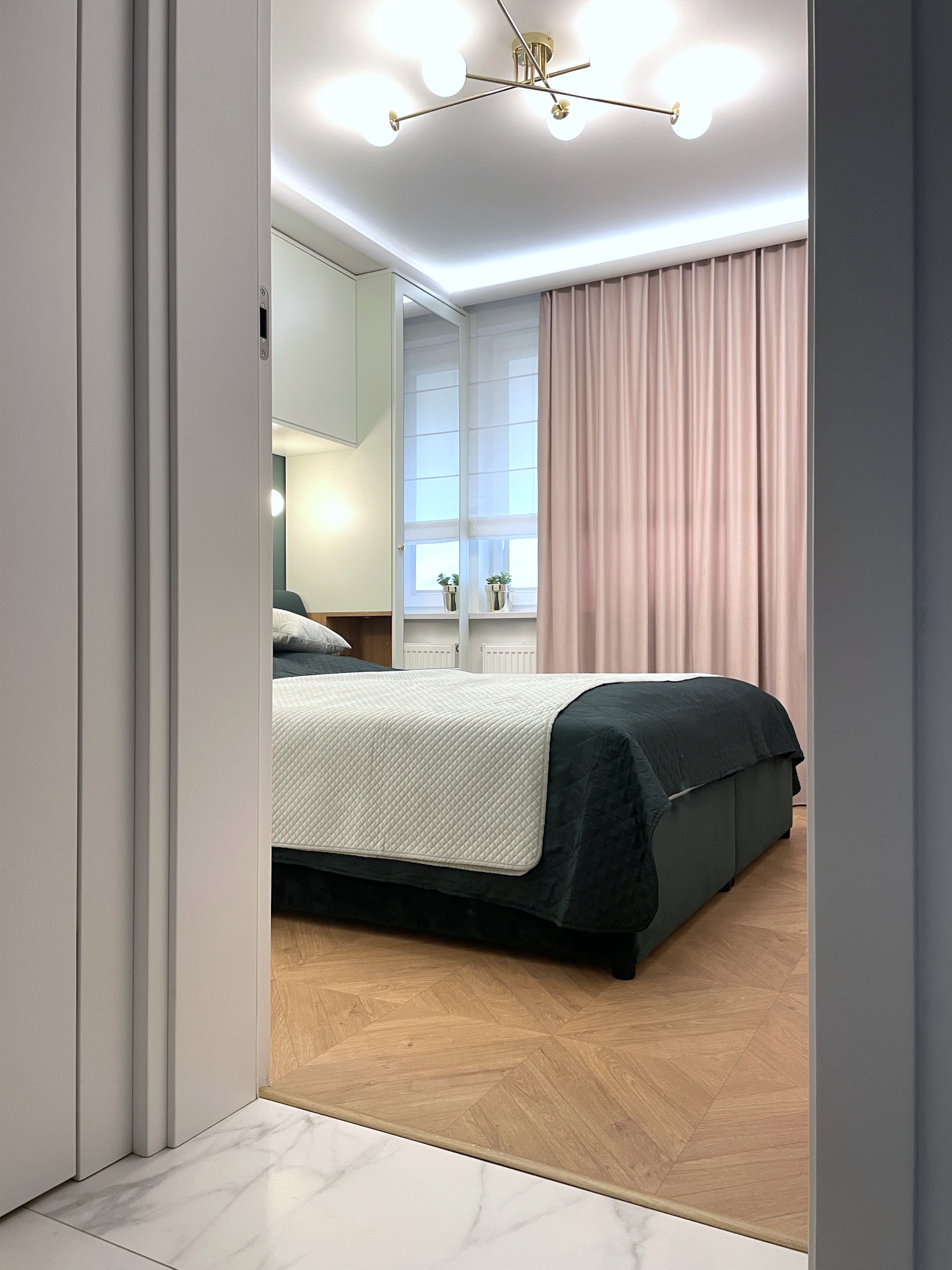 Mieszkanie w Zakopanem, sypialnia.