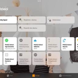Wygląd systemu. Sterowanie urządzeniami inteligentnego domu w pokoju dzieci. 