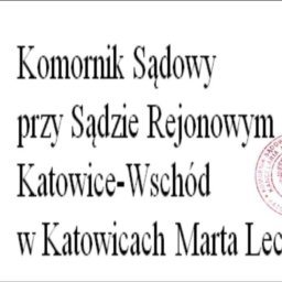 Komornik Sądowy przy Sądzie Rejonowym Katowice-Wschód w Katowicach Marta Lech - Windykowanie Należności Katowice