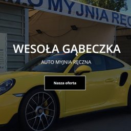 Responsywna strona firmowa auto myjni ręcznej - Wesoła Gąbeczka.
