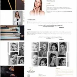 Strona wizytówka zakładu kosmetycznego 'Natalia Martyniuk - make up & stylizacja brwi'