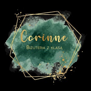 Logo firmy Corinne. Ręcznie robiona biżuteria.