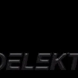 Logo firmy Fotoelektro.pl z geometrycznym symbolem z liter F i E w kolorze czarnym i pomarańczowym na czarnym tle.