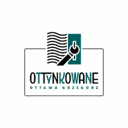 Logo firmy 'OTTYNKOWANE Ottawa Grzegorz' z symbolem fal i kielni na białym tle.