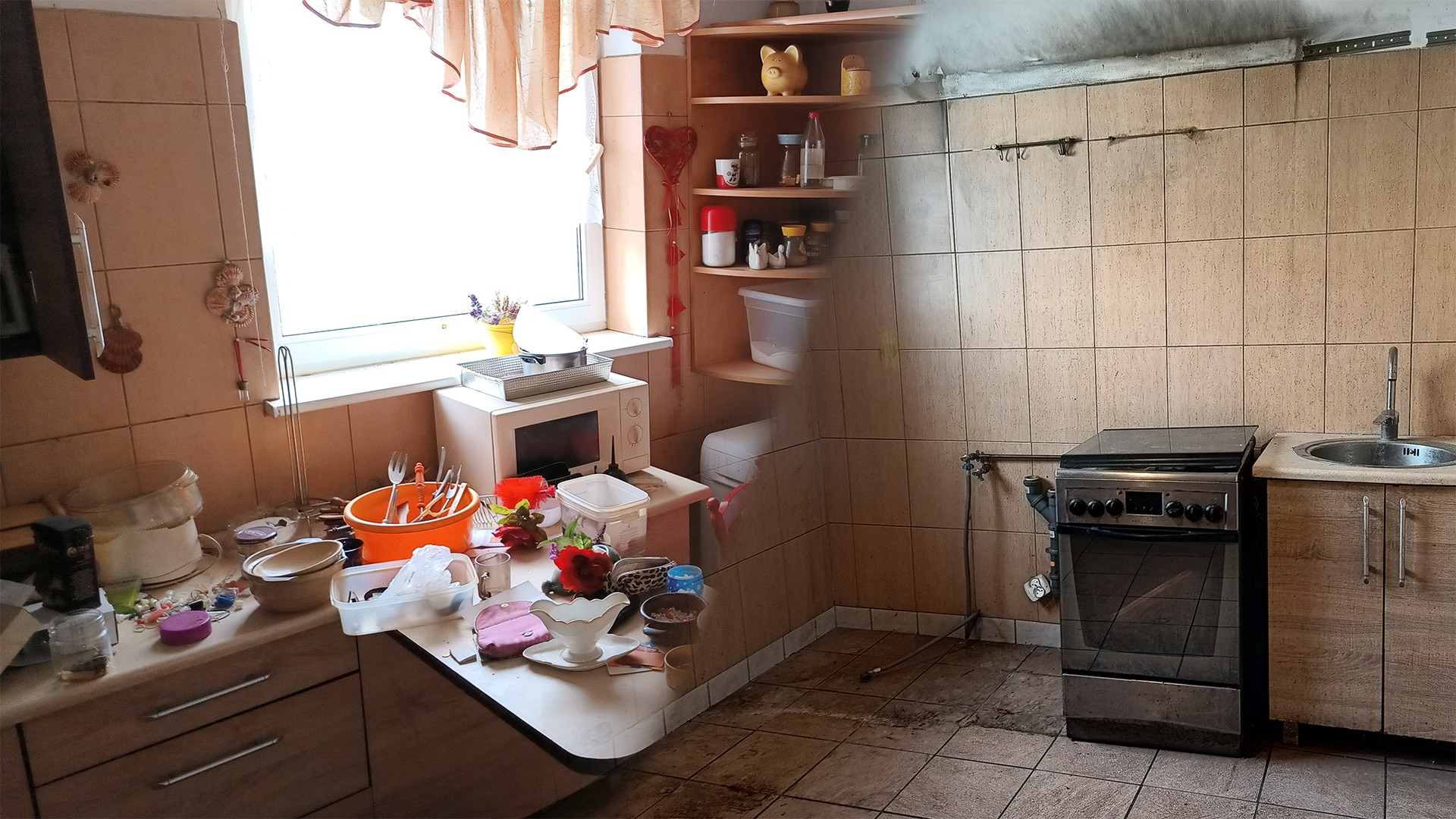 Opróżnianie mieszkania, kuchnia