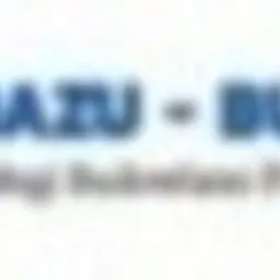 Logo firmy BAZU-BUD z niebieskim symbolem i tekstem na białym tle.