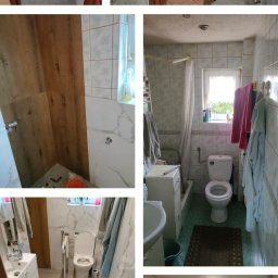 Pruszcz Gdański, łazienka, panele winylowe 